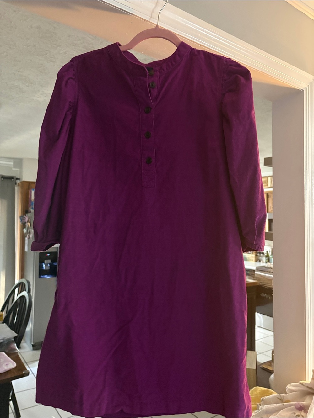 Women’s Gap size medium Purple Button-Front Shift Dress